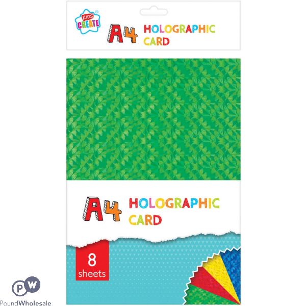 Kids Create A4 Holographic Card