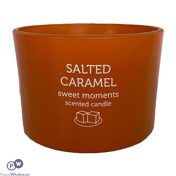 PAN AROMA SALTED CARAMEL COLOURED JAR CANDLE 85G