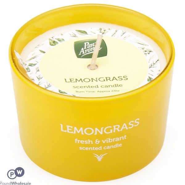 PAN AROMA LEMONGRASS SCENTED JAR CANDLE 85G