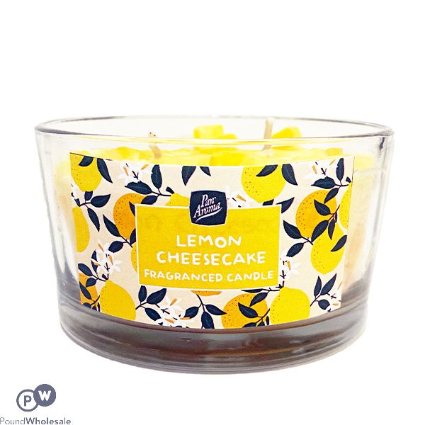 Pan Aroma Lemon Cheesecake Chunky Wax Candle 140g