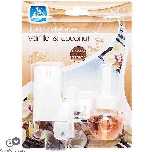 PAN AROMA PLUG-IN VANILLA & COCONUT AIR FRESHENER