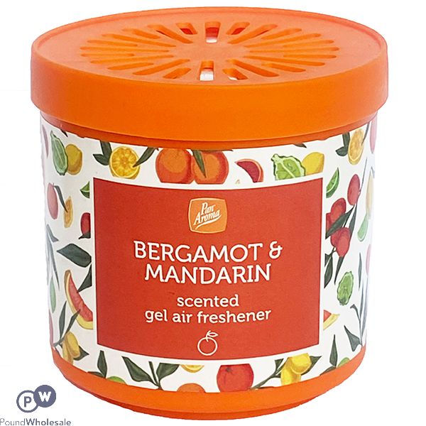 PAN AROMA BERGAMOT & MANDARIN SCENTED GEL AIR FRESHENER 190G