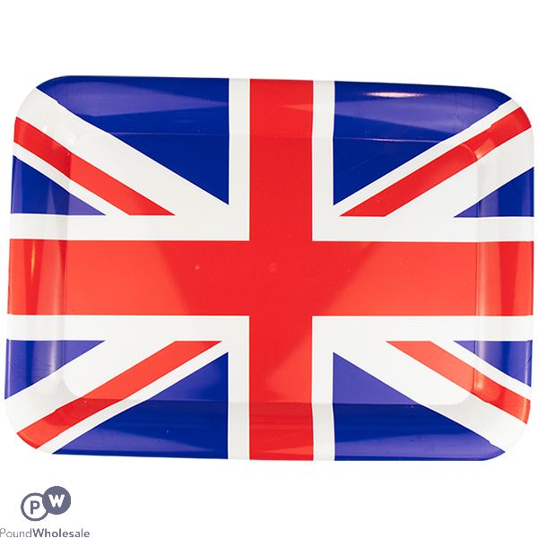 Pop Union Jack Printed Tray 42cm X 30cm