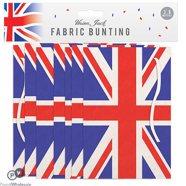 Pop Union Jack Fabric Bunting 3.6m