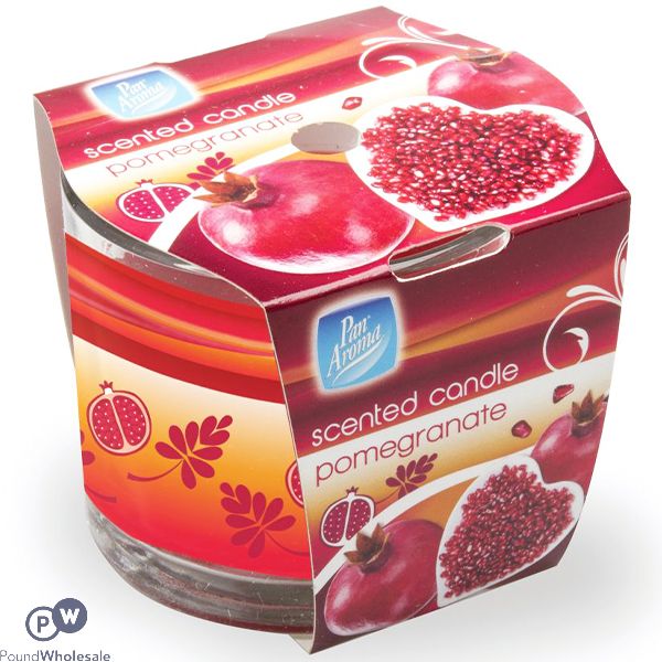 PAN AROMA PRINTED POMEGRANATE SCENTED CANDLE