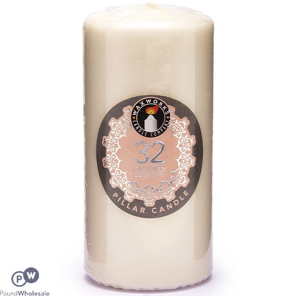 WAXWORKS 32 HOUR PILLAR CANDLE