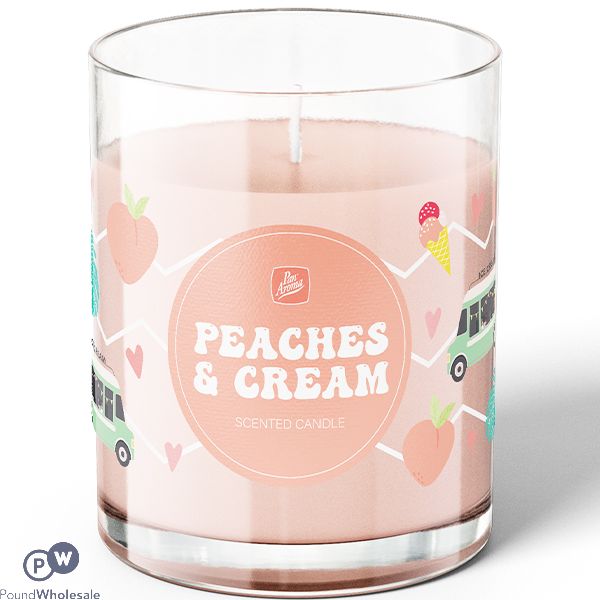 Pan Aroma Peaches & Cream Scented Candle 150g