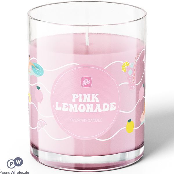 PAN AROMA PINK LEMONADE SCENTED CANDLE 150G