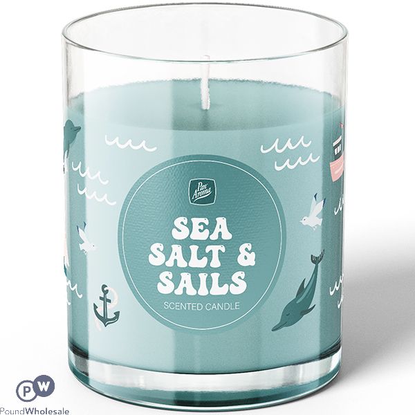 PAN AROMA SEA SALT & SAILS SCENTED CANDLE 150G