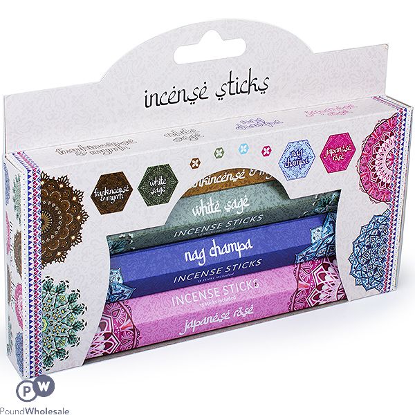 Pan Aroma Assorted Incense Sticks 4 Pack
