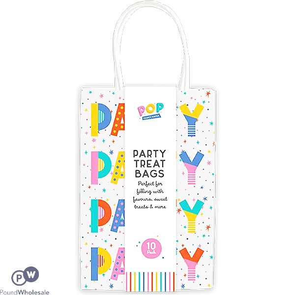 Pop Party Paper Treat Bags 10 Pack