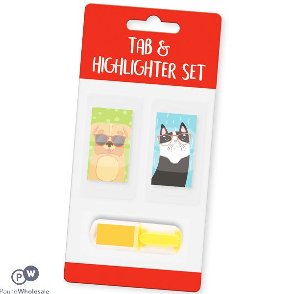 Purrfect Pets Tab & Highlighter Pet Set