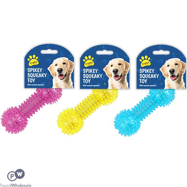 Wholesale Kingdom Rubber Chewy Dummy Dog Toy Assorted Colours Pound