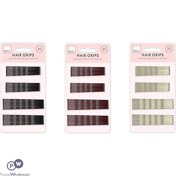 Forever Beautiful Metal Hair Grips 50 Pack Assorted
