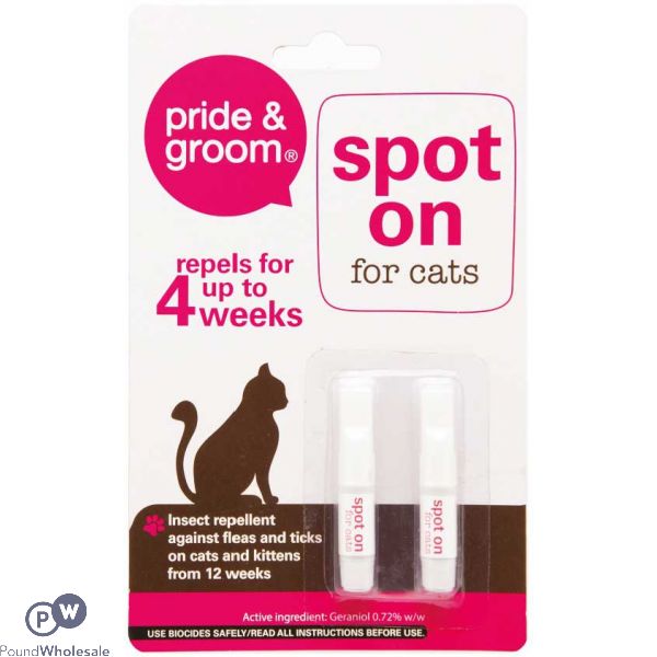 PRIDE & GROOM SPOT ON FOR CATS