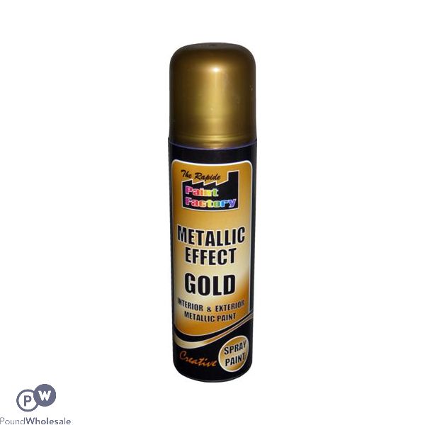 Paint Factory Household Gold Metallic Spray Paint 250ml