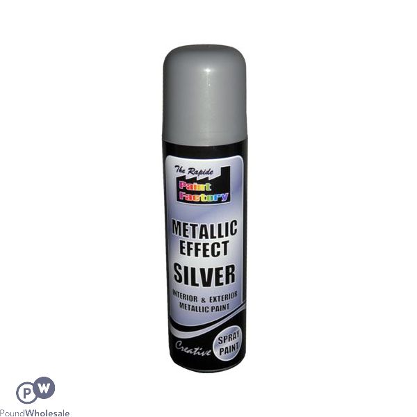 Paint Factory Silver Metallic Spray Paint 250ml