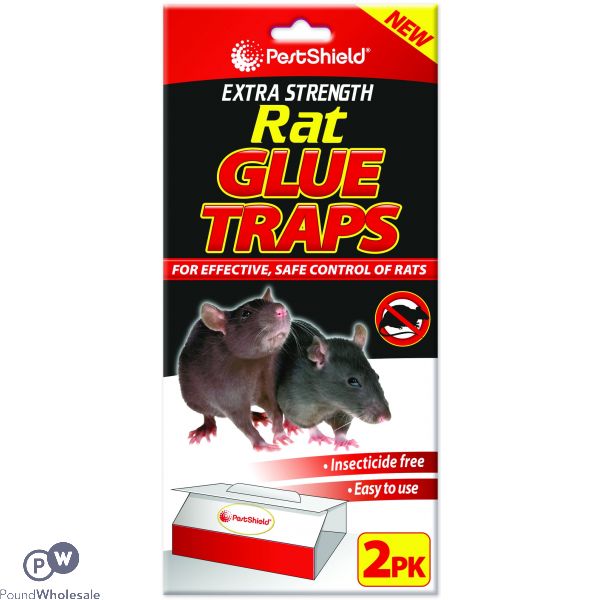 PEST SHIELD EXTRA STRENGTH RAT GLUE TRAPS