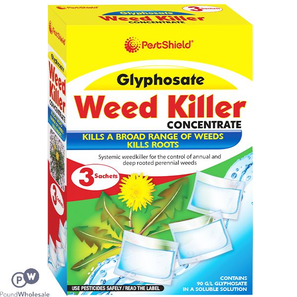 Pestshield Glyphosate Weed Killer Concentrate 3 Pack