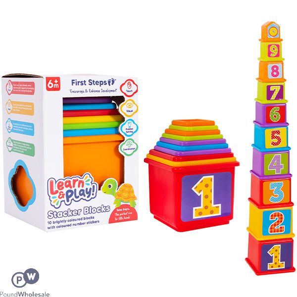 First Steps 10 Stacker Blocks Play Set