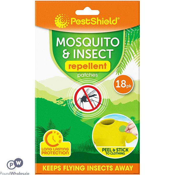 Pestshield Mosquito & Insect Repellent Peel & Stick Patches 18 Pack