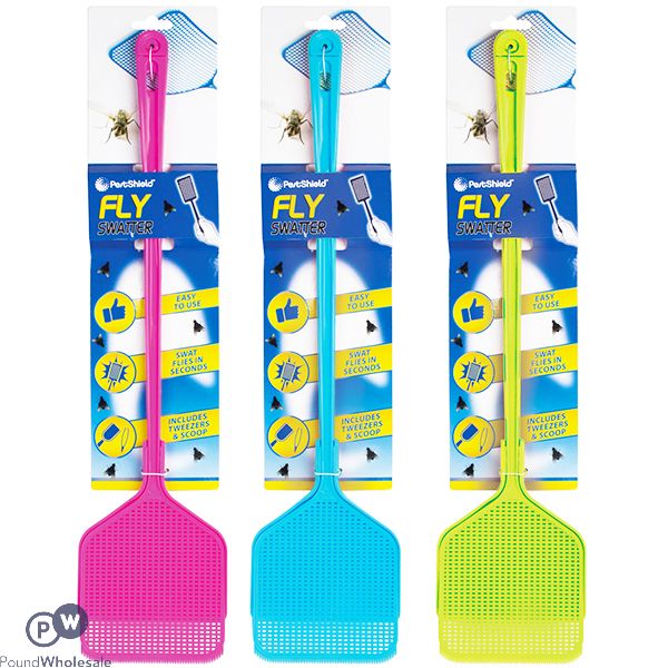 PestShield Fly Swatter Assorted Colours