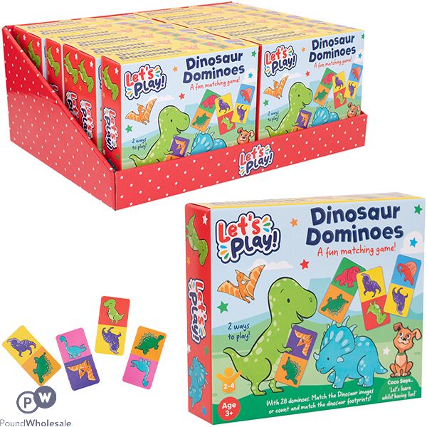 First Steps Dinosaur Dominoes Game 28 Pack Cdu