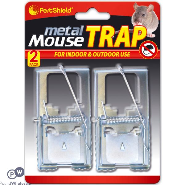 PESTSHIELD METAL MOUSE TRAP 2 PACK