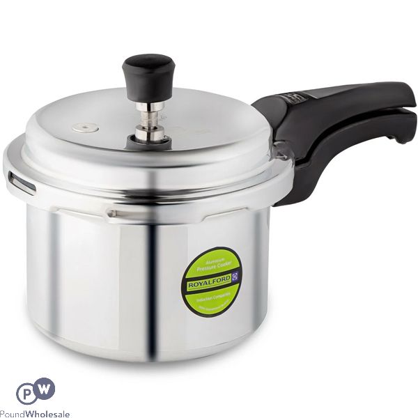 Royalford Silver Aluminium Pressure Cooker 3l