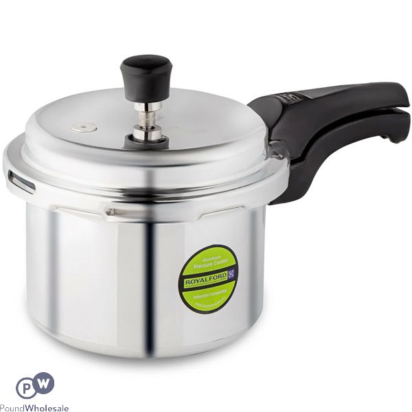 Royalford Silver Aluminium Pressure Cooker 5l