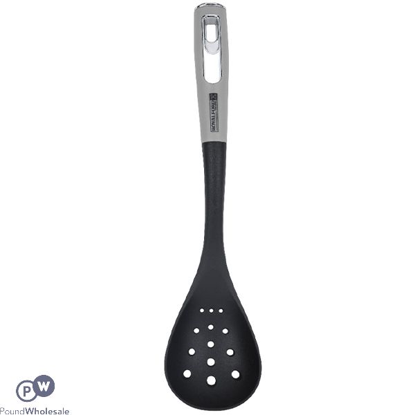 Royalford Black Nylon Slotted Spoon 36cm