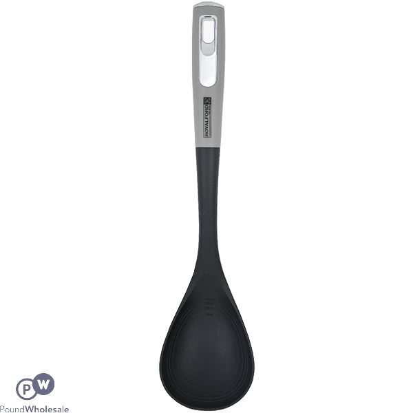 Royalford Black Nylon Solid Serving Spoon 36cm
