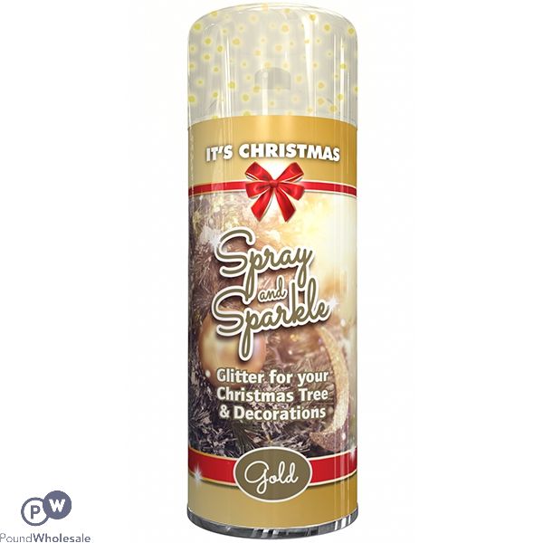 Spray & Sparkle Christmas Tree Spray Gold