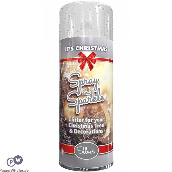 Spray & Sparkle Christmas Tree Spray Silver