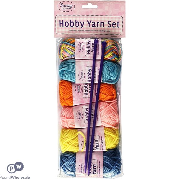 Sewing Solutions Hobby Yarn Set 6 X 20g Balls