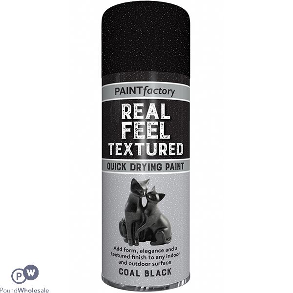 Paint Factory Textured Spray Paint Coal Black 400ml