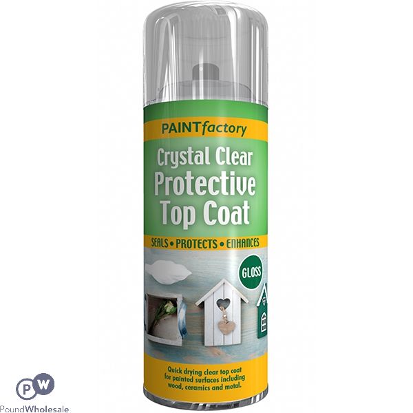 Paint Factory Crystal Clear Protective Top Coat Spray Paint