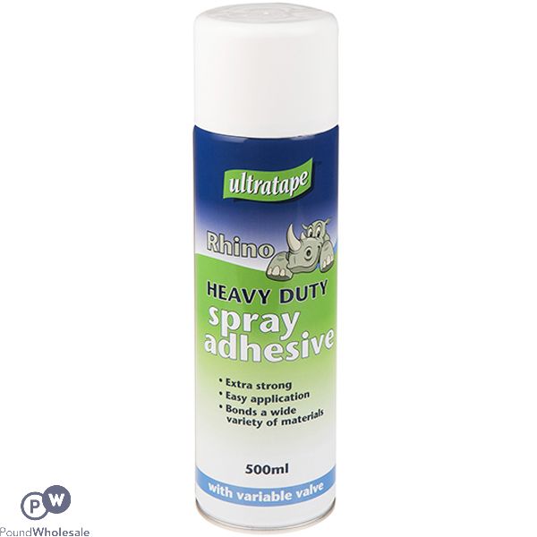 ULTRATAPE RHINO HEAVY DUTY SPRAY ADHESIVE 500ML