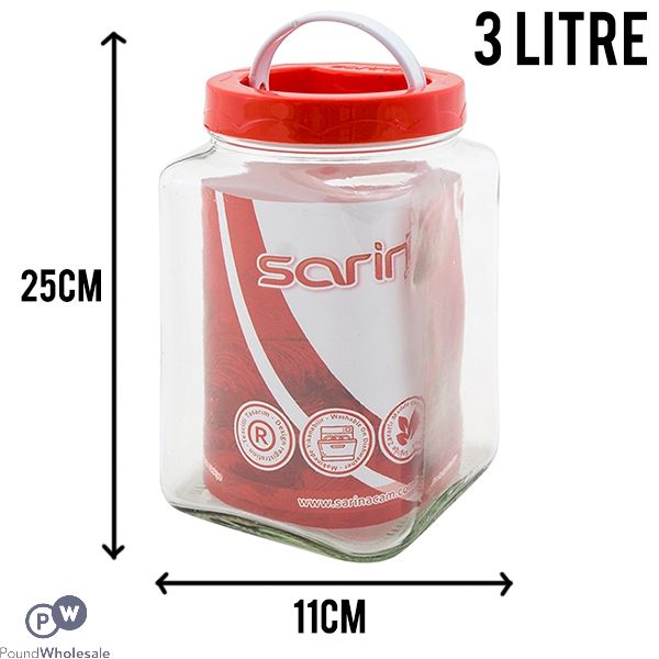 CORNERED PANTRY JAR 3L METRICS