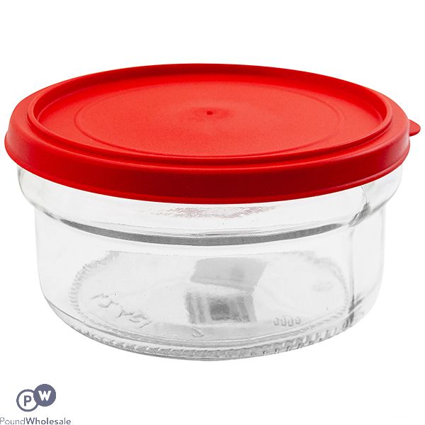 Round Glass Storage Jar With Lid 415ml