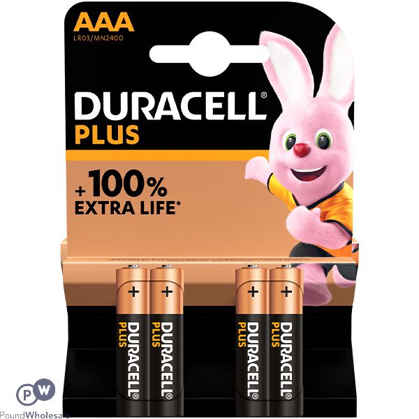 4 Piles LR20 D Alcaline 1.5V DURACELL Plus Power