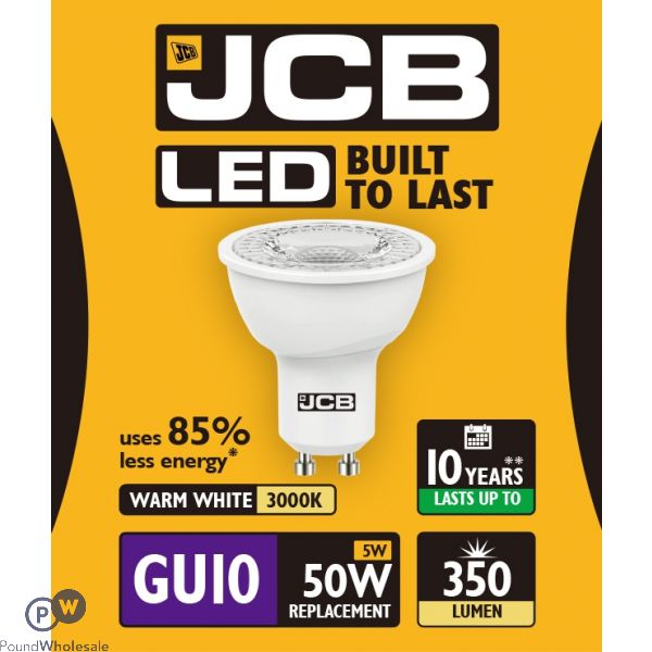 Jcb Led Gu10 5w=50w Warm White 3000k Box