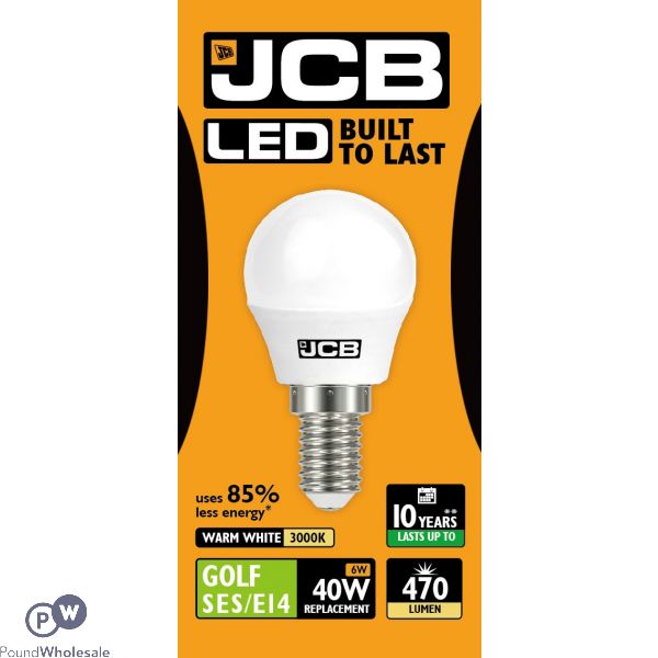 Jcb Led Golf 6w=40w Warm White Ses E14 3000k Box