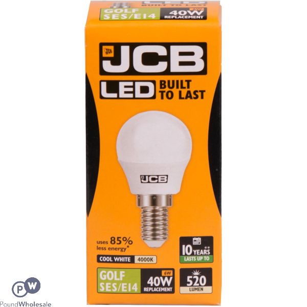 Jcb Led Golf 6w=40w Cool White Ses E14 4000k Box