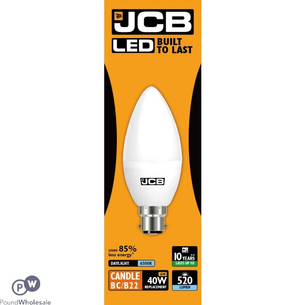 Jcb Led Candle 6w=40w Daylight Bayonet Cap