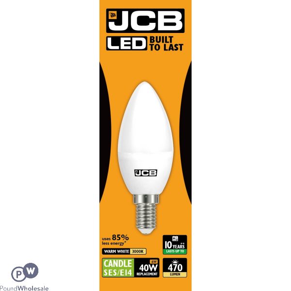 Jcb Led Opal Candle 6w=40w Warm White Ses