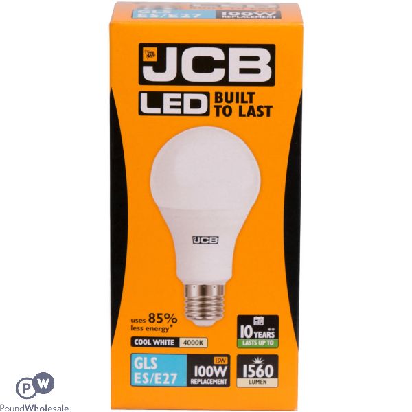 JCB LED GLS 15W 100W COOL WHITE 4000K ES E27