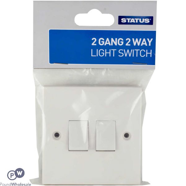 STATUS 2 GANG 2 WAY LIGHT SWITCH