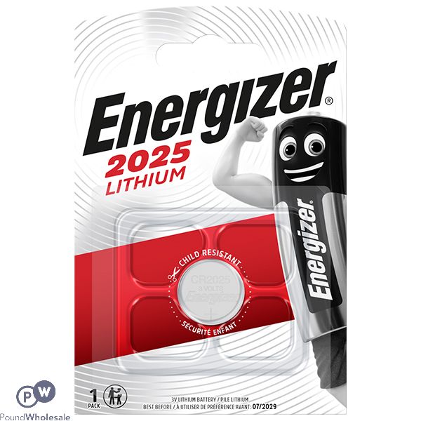 Energizer Cr2025 Lithium Coin Cell Battery 1 Pack