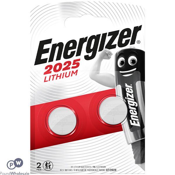 Energizer Cr2025 Lithium Coin Cell Batteries 2 Pack